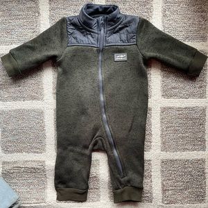 Eddie Bauer Green Onsie Coverall Infant Size 3-6 months